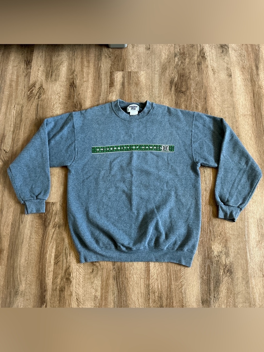 Vintage Sweatshirt Men’s Medium Lee Heavyweight University Hawaii Blue Crewneck